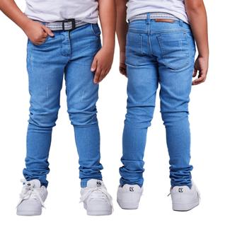 Calça Jeans Infantil Juvenil Premium Menino Sarja 02-16 Anos