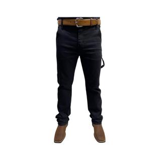 Calça Jeans Masculina Carpinteira Original Race Bull Corte Reto- Preto Ref: 012PT