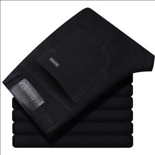 Calça Jeans Masculina Elástica - Casual, Clássica e para Trabalho (Azul e Preta)