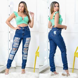 Calça jeans mom