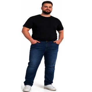 Calça Jeans Plus Size MAsculina Jeans com Lycra Elastano Reta Tradicional Moda Grande MAsc