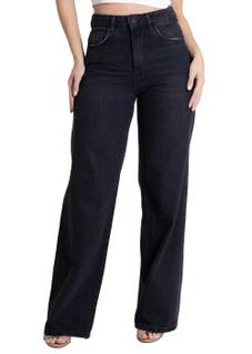 Calça Jeans Sawary Wide Leg - 279911 Preto