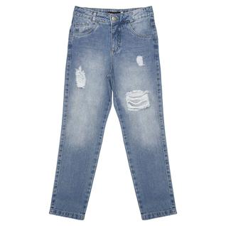 Calça Juvenil Look Jeans Mom Jeans