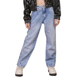 Calça Juvenil Look Jeans Mom Jeans