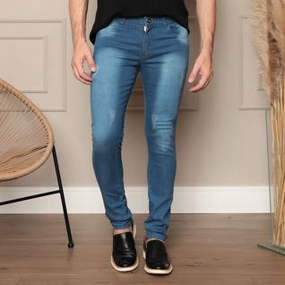 Calça Masculina Jeans Com Elastano e skinny Jeans Claro Médio Escuro 36 ao 48