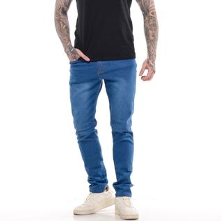 Calça Masculina Jeans Lisa Básica Skinny Slim