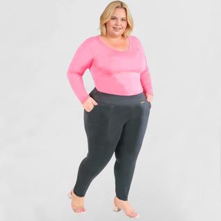 Calça Montaria Plus Size Feminina Legging Térmica Grossa