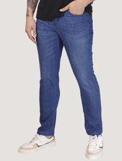 Calça Original Penguin Jeans Masculina Slim Five Pockets Azul Marinho Tamanho Calças:50