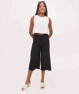 Calça Pantacourt Feminina Canelada Marisa-04071