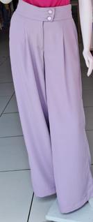 Calça pantalona em seda