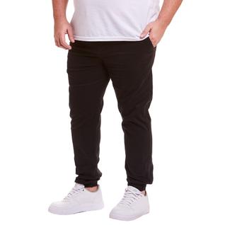 Calça Plus Size Jogger Jeans Sarja Colorida Masculina Punho