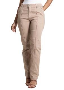 Calça Sarja Sawary Reta - 282796 - areia chino 42