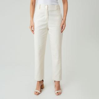 Calça susie alfaiataria em linho feminino
