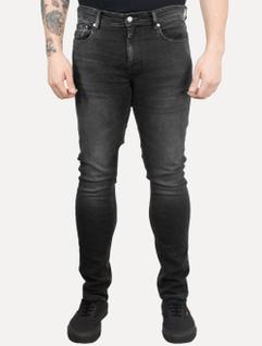 Calça Tommy Hilfiger Jeans Masculina Straight Denton Clark Preta