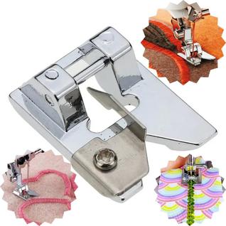 Calcador sapata sapatilha para fazer franjas relevo tranças maquina costura domestica