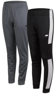 Calças de moletom New Balance Boys, pacote com 2 unidades, tricot jogger, tamanho 10-12