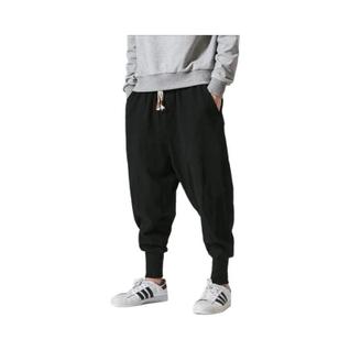 Calças Harem Masculinas de Linho e Algodão - Cintura Elástica e Modelagem Baggy
