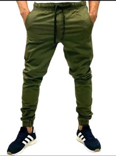 calças jogger jeans e colorida em sarja com elastano Masculinas com Variedades cores