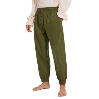 Calças pirata American Trends Army Green 100% algodão para homens