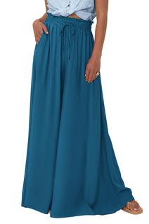 Calças PRETTYGARDEN 2025 Palazzo Pantalona Azul Lago M