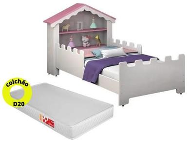 Cama Menina Infantil Magia com Colchão