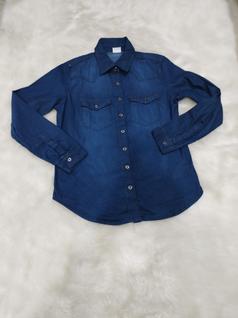 Camisa jeans manga longa