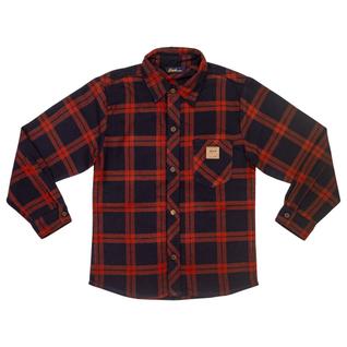 Camisa Juvenil Look Jeans Flanela Xadrez Vermelho