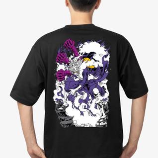 Camisa Oversized Luffy Gear5 Akuma no Mi Adulto