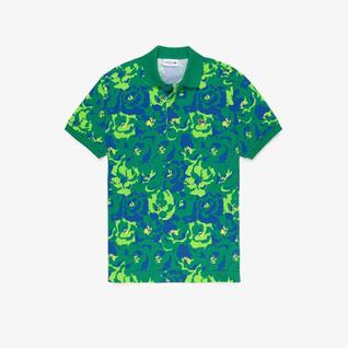 Camisa polo Lacoste de estampa floral clássica