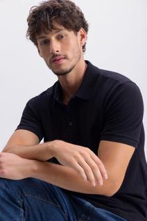 Camisa polo masculina em piquet comfort Essendi - M