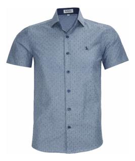 Camisa Slim Social Manga Curta Amil Passa Fácil 1849