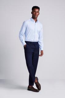 Camisa Social Algodão Egípcio Slim Fit - Azul Bebê
