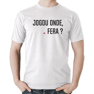 Camiseta Algodão Jogou onde fera - Foca na Moda