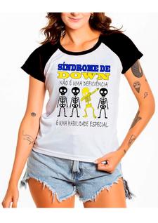 Camiseta Baby look dia das mães mamãe criança síndrome de down