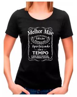 Camiseta Baby look feminina dia das mães a melhor mãe mamãe