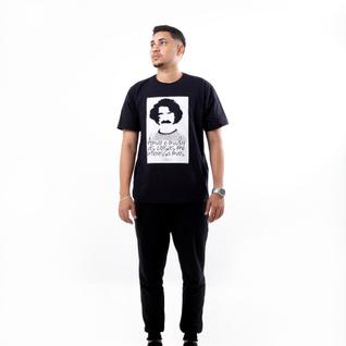 Camiseta Belchior Amar e Mudar Camisa Estampada Unissex Básica