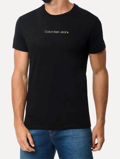 Camiseta Calvin Klein Jeans Masculina Institutional New Logo Preta