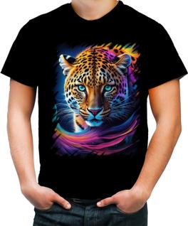 Camiseta Colorida Leopardo Velocidade Felino Panthera 6