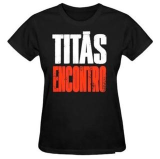 Camiseta Feminina Banda Rock Nacional Titãs 40 - Baby Look O Encontro