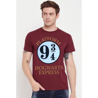 Camiseta Harry Potter Platform 9 ¾ Vinho Original Oficial Moda Geek Presente qualidade