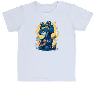 Camiseta Infantil Gato hippie