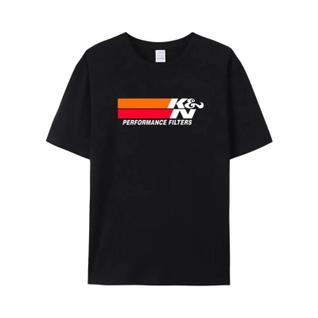Camiseta Masculina Vintage Harajuku De Algodão K&N High Performance Air Filter Cool Funny 