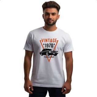 Camiseta Unissex Vintage Pecas Originais 1970