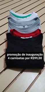Camisetas varias cores
