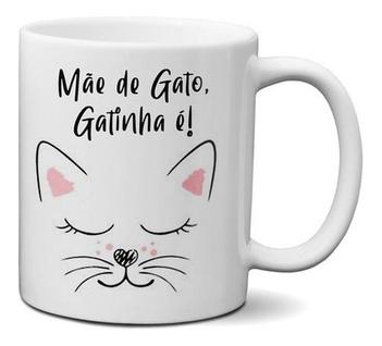 Caneca Datas Comemorativas Dia Das Mães Mãe De Gato Gatinha