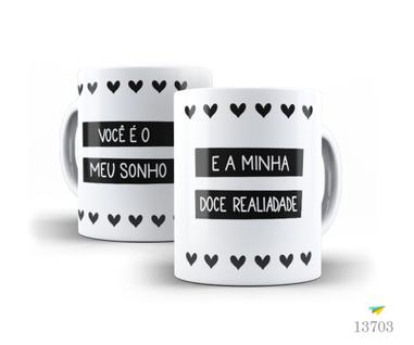 Caneca Delicadeza Monocromática