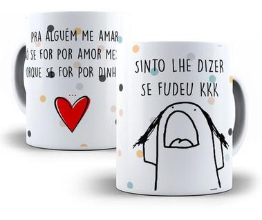 Caneca Flork Divertida Engraçada Sou Foda Palavrão Sincero