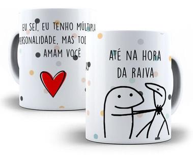 Caneca Flork Divertida Engraçadas Namorados Casal Sincero