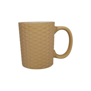 Caneca Porcelana Bege Café Chá Verde Manhã Lanche Da Tarde