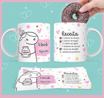 Caneca vovó é mamãe com açúcar